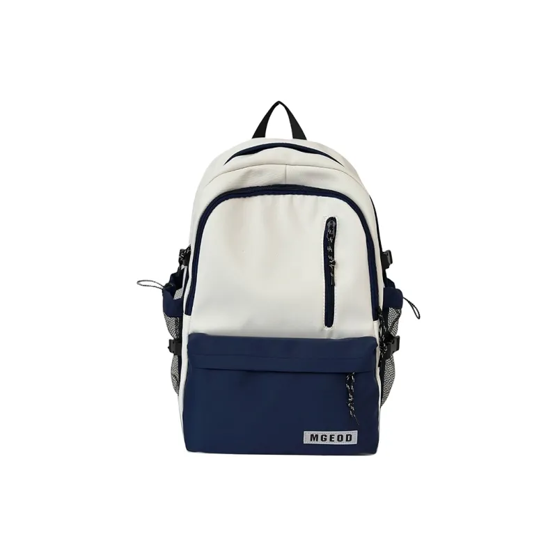 Cwatcun Nylon Backpack Unisex Ivory/Burgundy/Black/Dark Blue-9