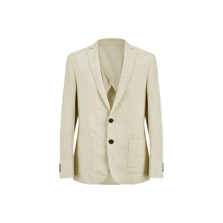 URBAN REVIVO Business Suit Men's Light Khaki-0
