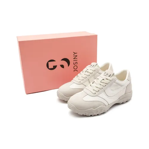 JOSINY Shock Absorbing, Non Slip, Wear Resistant, Breathable And Lightweight Casual Shoes Women's Ecru