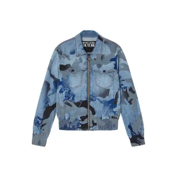 VERSACE JEANS COUTURE Denim Jacket Men's Blue