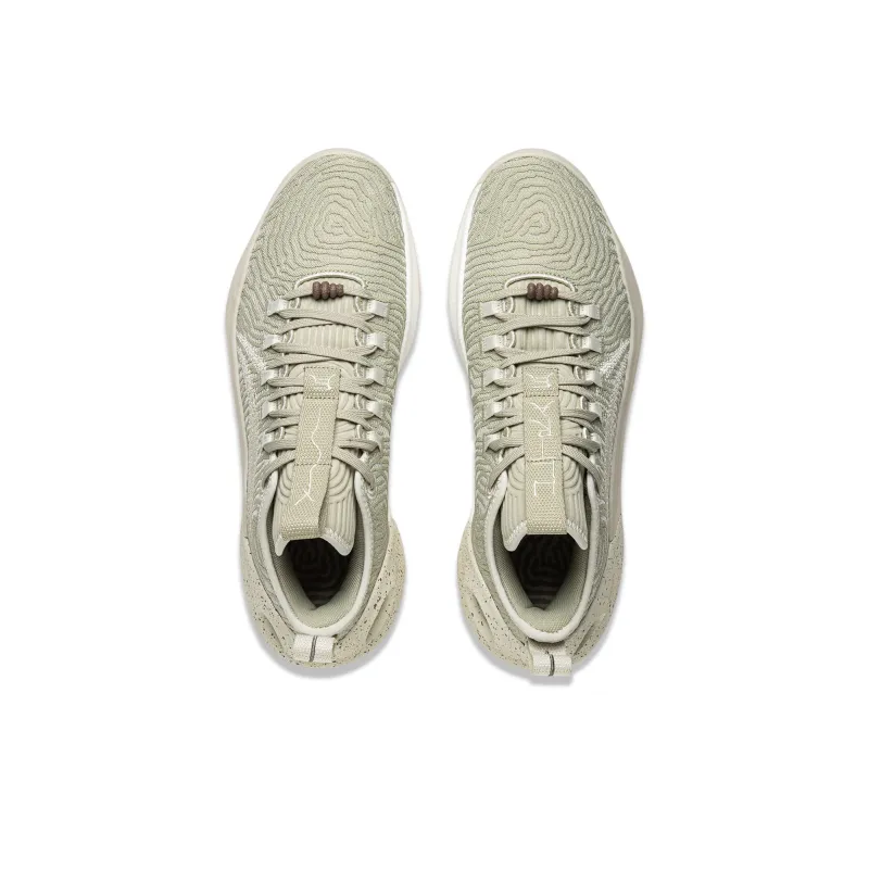 LiNing Charming Ultra Low Cushioning, Slip Resistant, And Breathable Low Top Basketball Shoes Men's Limewash Gray-3