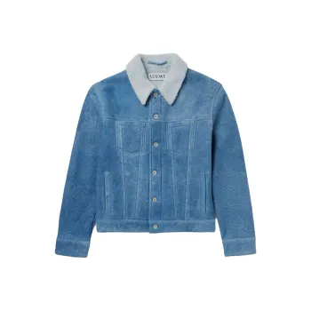 LOEWE Shearling Denim Jacket