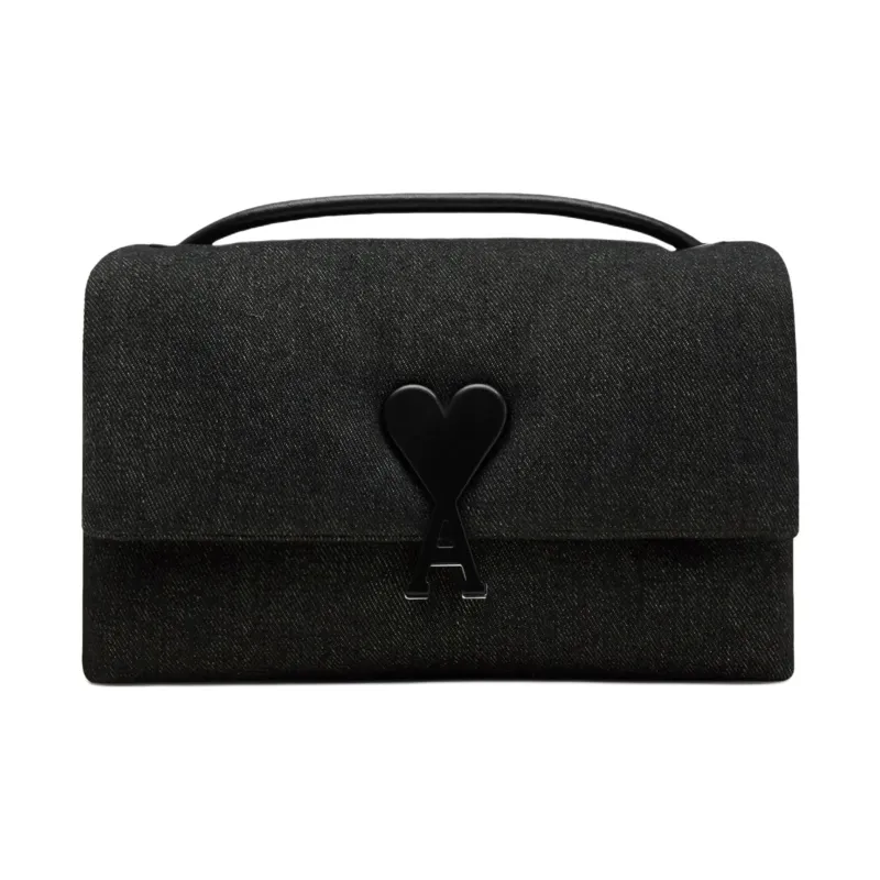 AMIPARIS Voulez Vous Denim Shoulder Bag-0