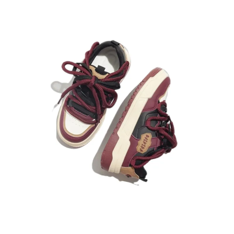 MABEL&CO Abrasion Resistant Lightweight Height Increasing Low Top Skateboard Shoes Women's-9