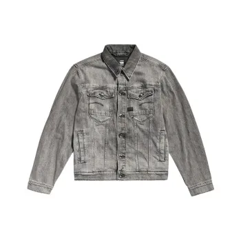 G STAR RAW Denim Jacket Unisex Pale Carbon Gray