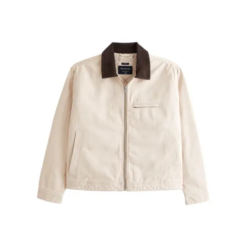 Abercrombie＆Fitch Jackets Men Cream