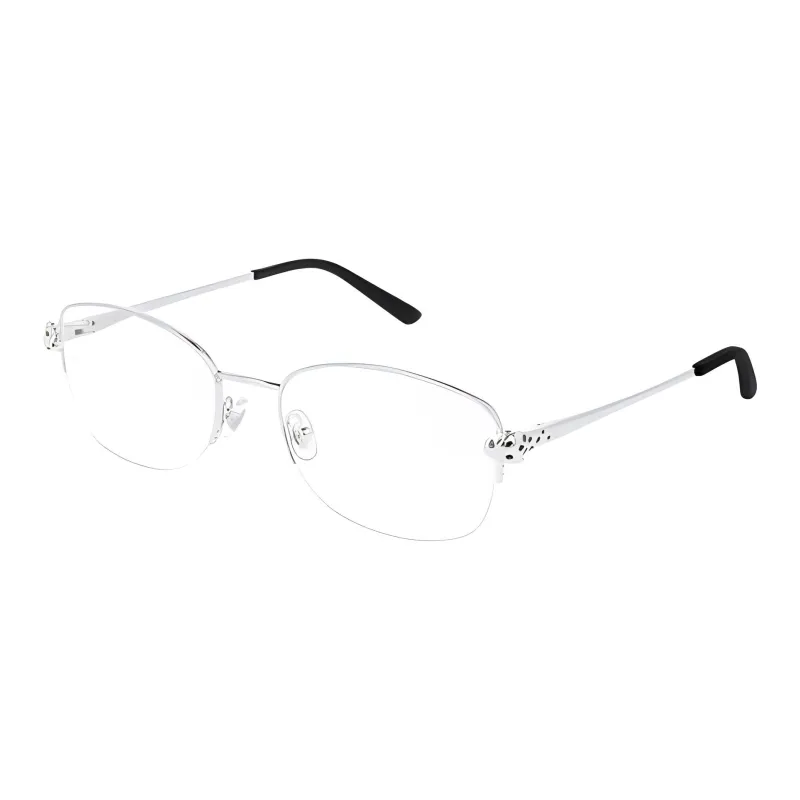 Cartier Eyeglass Frames Unisex Silver-2