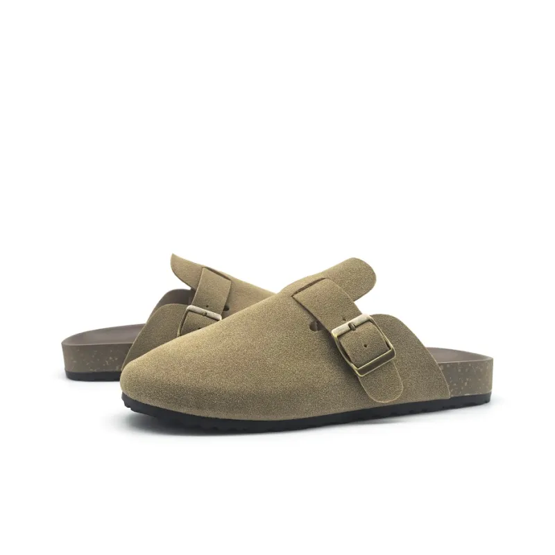 WELKIN&WZWJ Abrasion Resistant Slip Resistant Closed Toe Slippers Unisex Apricot-5