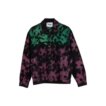 MSGM Denim Jackets Men Pink