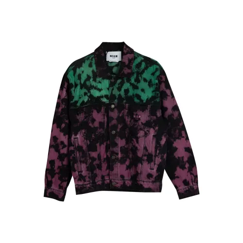 MSGM 핑크 남성 데님 자켓