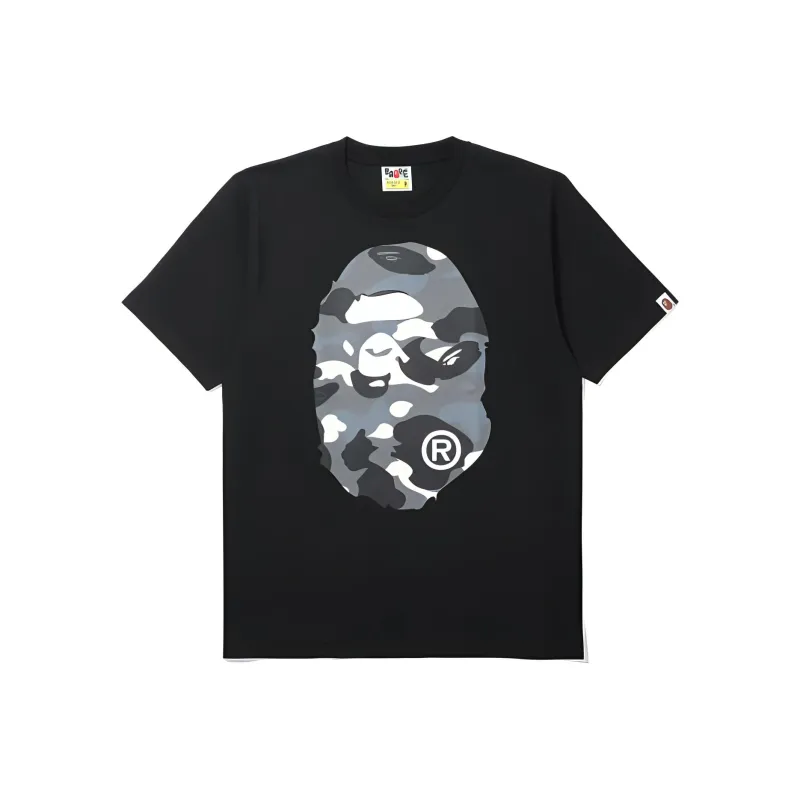 A BATHING APE Honeycomb Camo Big Ape Head Tee-0