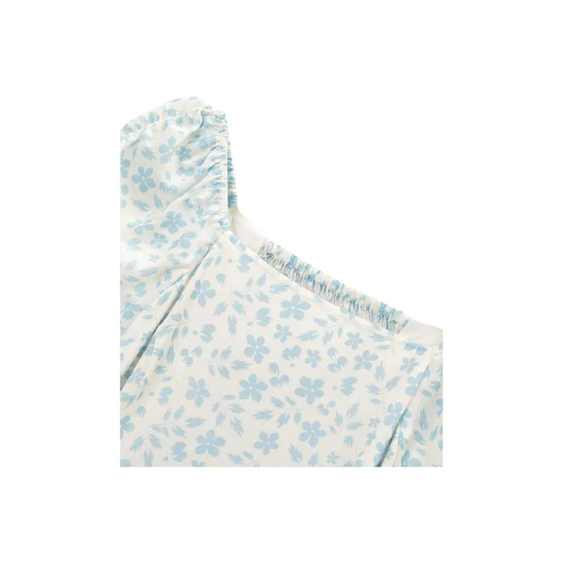 Fragment SS24 Short Sleeved Dress Women's Blue White-3