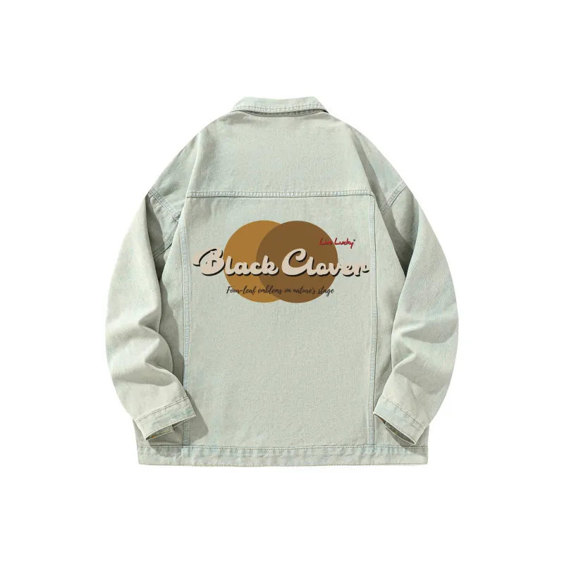 BLACK CLOVER Denim Jacket Unisex-5
