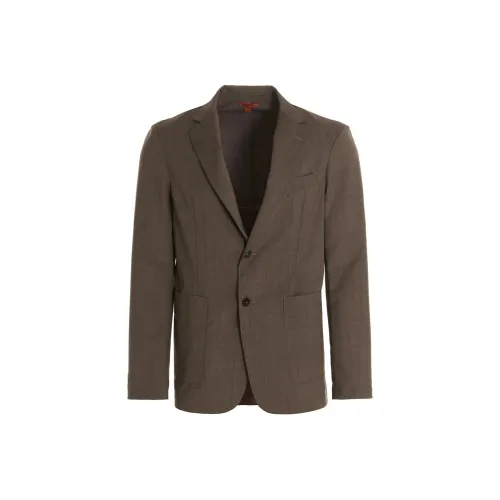 THOM BROWNE Plaid-Checked Pattern Tailored Blazer