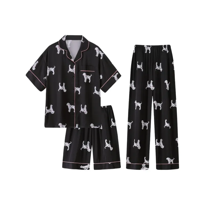 Nodos Shield Pajama Set Women's Black-0