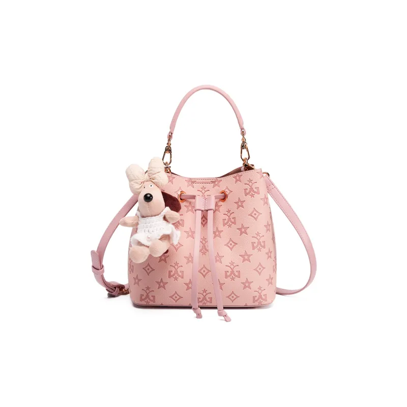 MISS GAIL Synthetic Leather Shoulder Bag, Crossbody Bag, Handbag Regular Women's Pink-1