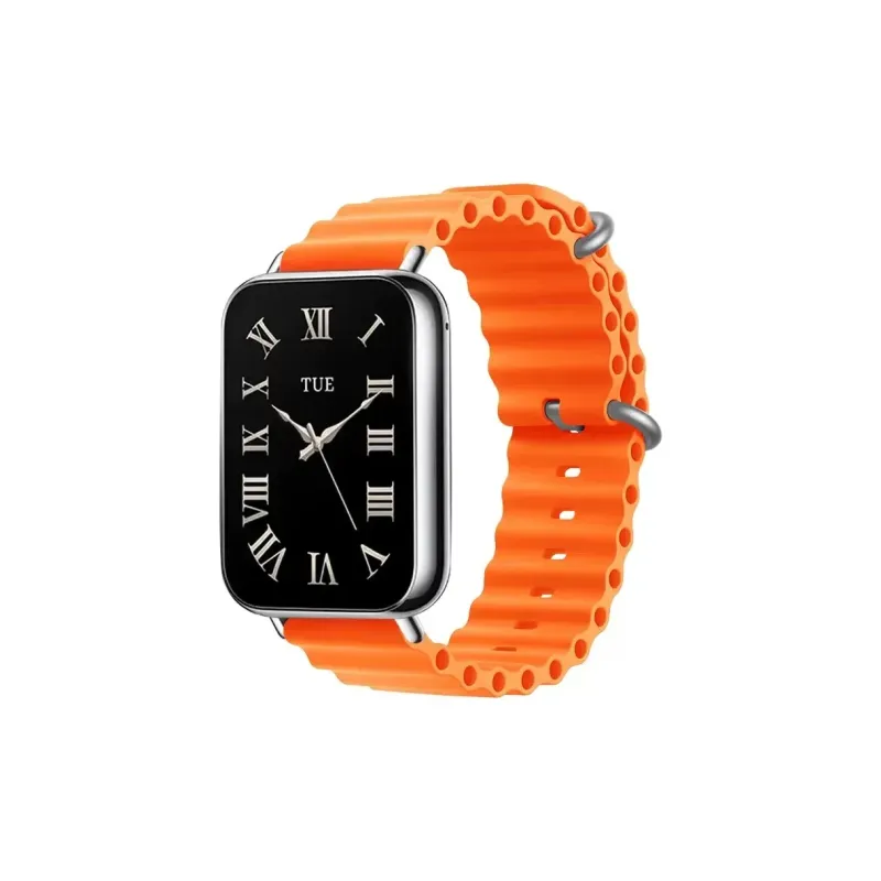 MUZHITIANKONG Xiaomi Red Beige Compatibility Watch Band 21CM Silicone Material-9