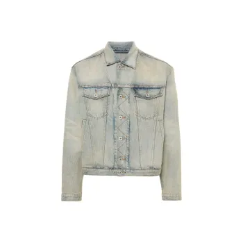KENZO Drawn Varsity Denim Trucker Jacket