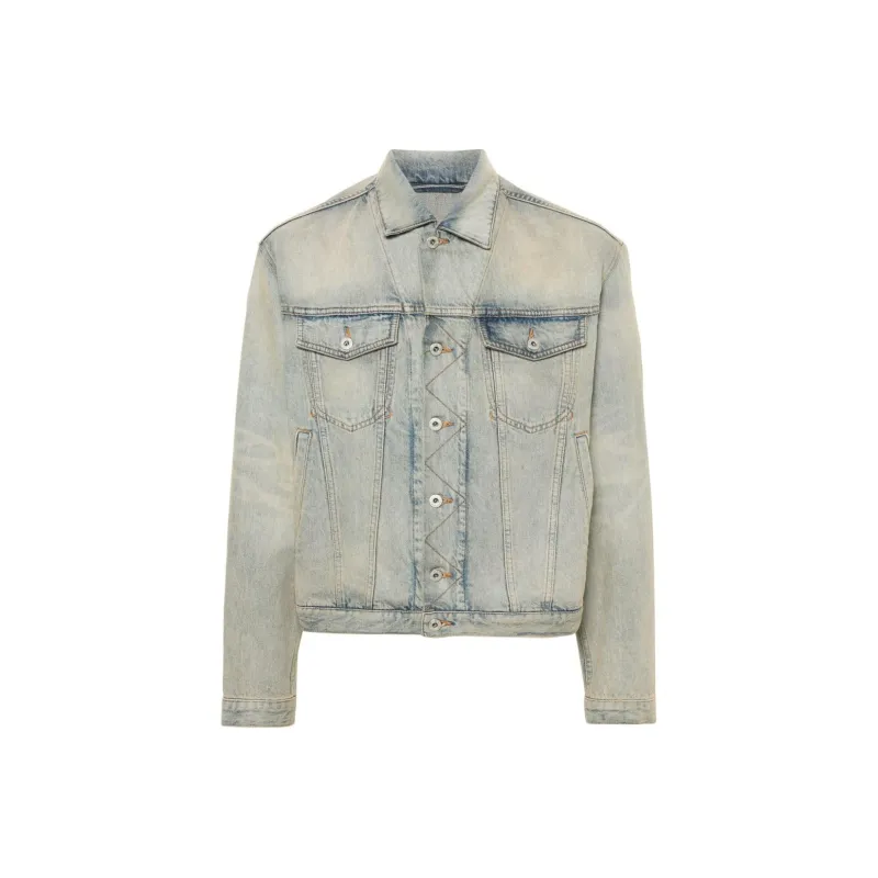 KENZO Drawn Varsity Denim Trucker Jacket-0