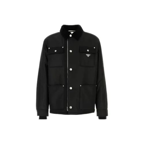 PRADA Jackets Coats Men's Black