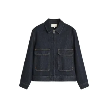 ZARA Denim Jackets Men Blue