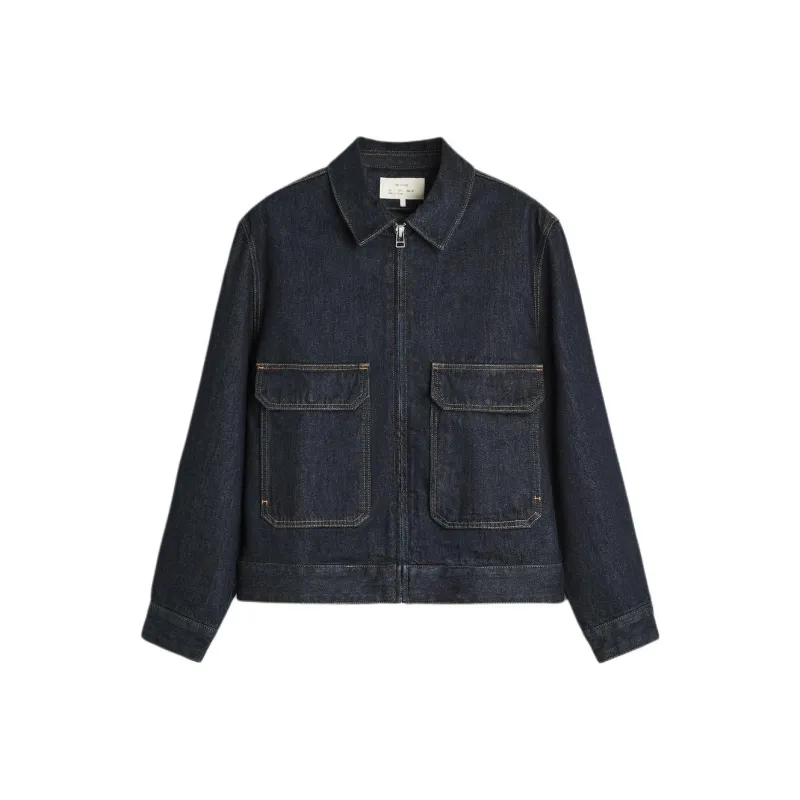 ZARA Denim Jackets Men Blue-0