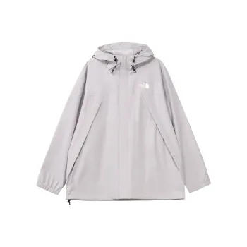 THE NORTH FACE Antora Outdoor Hiking Waterproof And Windproof Windbreaker Jacket Men's Light Gray
