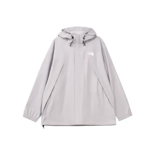 THE NORTH FACE Antora Outdoor Hiking Waterproof And Windproof Windbreaker Jacket Men's Light Gray