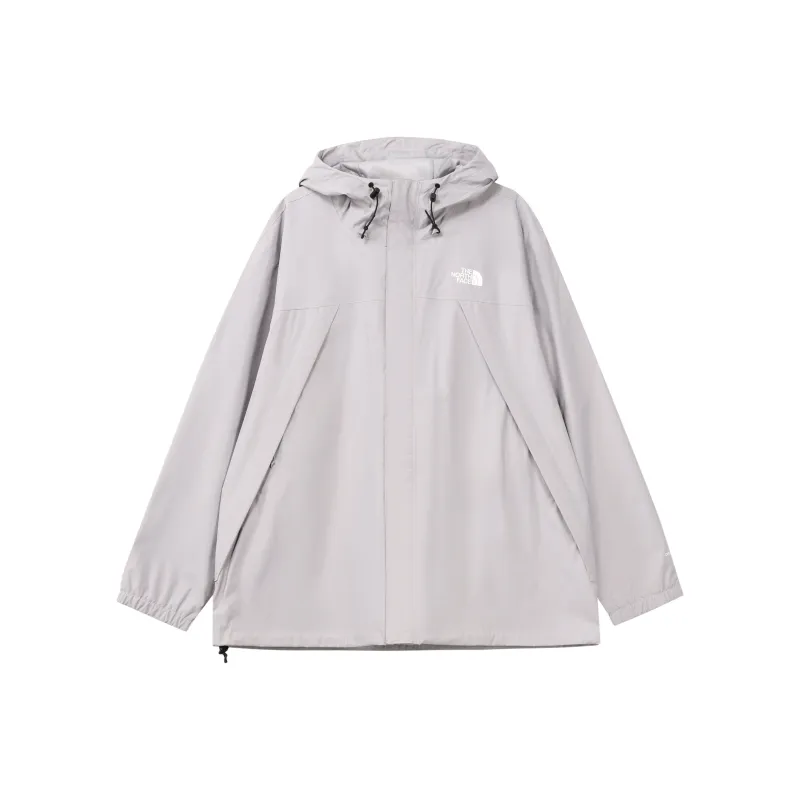 THE NORTH FACE Antora Outdoor Hiking Waterproof And Windproof Windbreaker Jacket Men's Light Gray-0