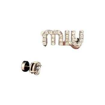 MIU MIU Earrings Women's Silver