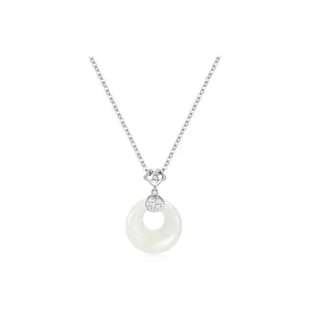 TAOHUAZHAOZHAO Silver Plated Copper Necklaces Women's