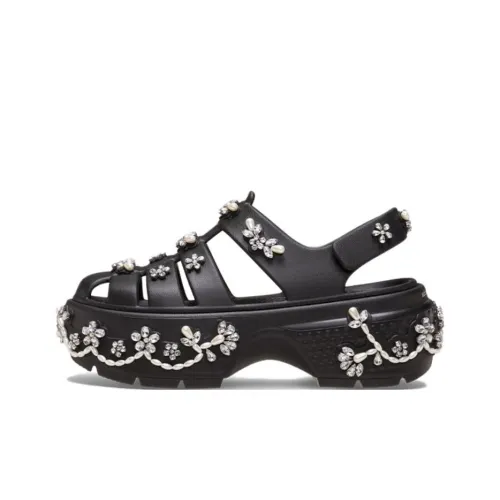 Crocs Stomp Fisherman Clog Simone Rocha Black