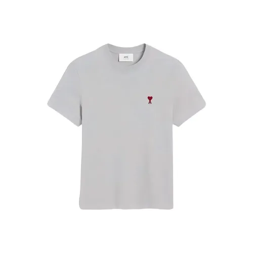 AMIPARIS T Shirt Unisex Cloud Brocade Gray