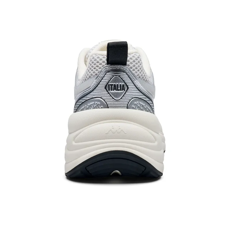 Kappa Anti-Slip Wear-Resistant Low-Top Chunky Sneakers Women's Silver-4