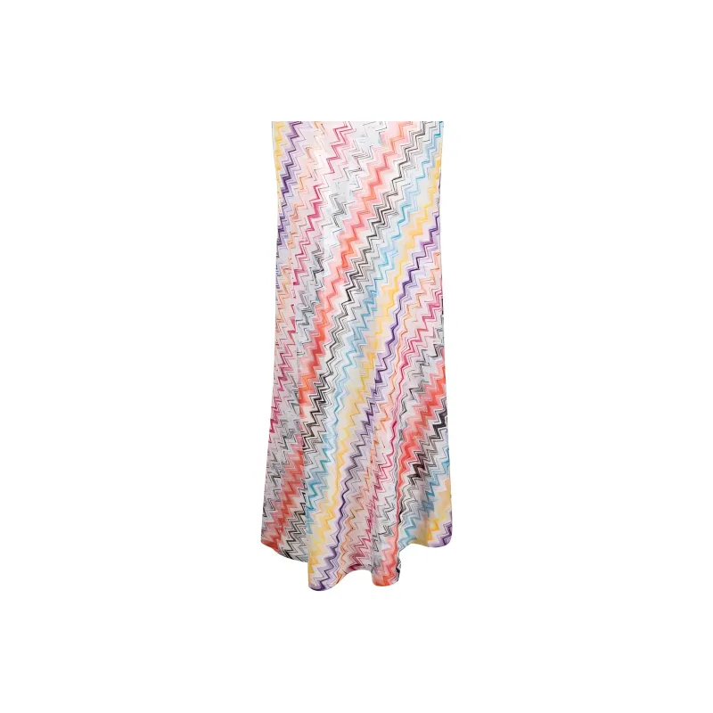 MISSONI Zigzag One-shoulder Beach Dress-4