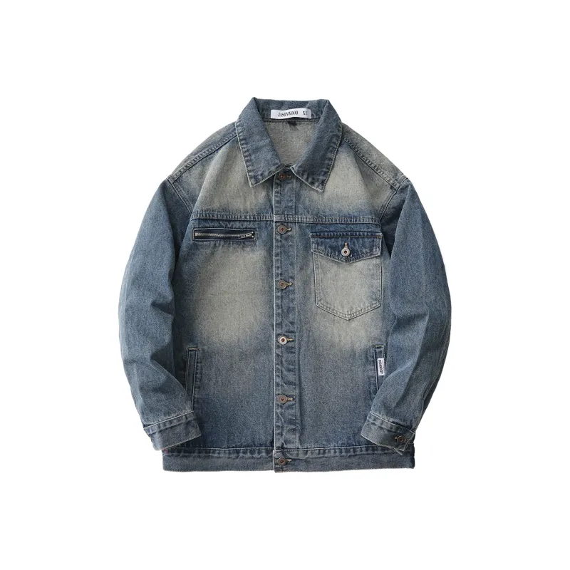 JASONWOOD Cowboy On The Run Denim Jacket Men's Sky Blue-0