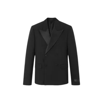 VERSACE Double Breasted Tailored Blazer