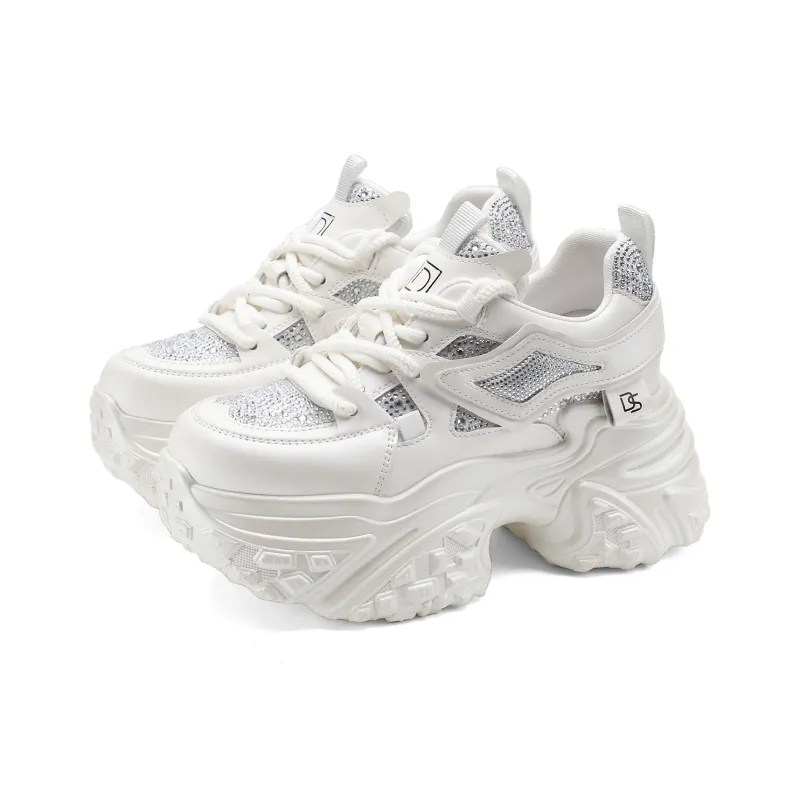 D FUSE SCANDINAVIA Abrasion Resistant Breathable Low Top Chunky Sneakers Women's-0