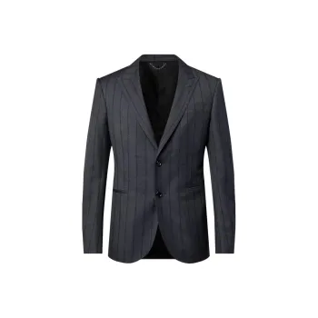 LOUIS VUITTON Single-Breasted Wool Pont Neuf Jacket