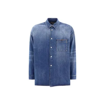 MARNI Denim Jackets Men Blue