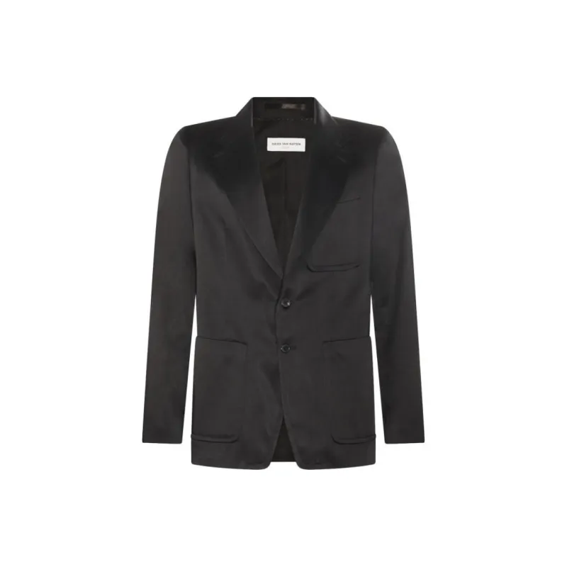 DRIES VAN NOTEN Single Breasted Long Sleeved Blazer-0