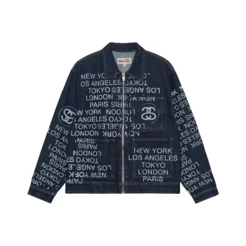 Stussy Zip Work Denim City Link Jacket