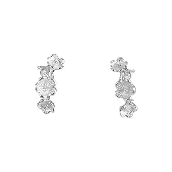 GIFT&CO 999 Fine Silver Stud Earrings Women's-0