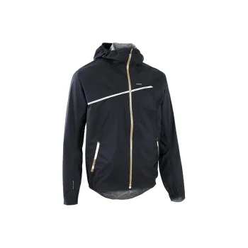 DECATHLON Trail Running Waterproof And Windproof Windbreaker Jacket Men's Dark Shadow Black