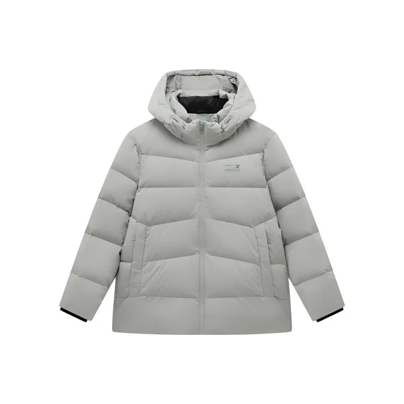 XTEP Variety Training Collection Down Jacket Men's Lattice Gray-0