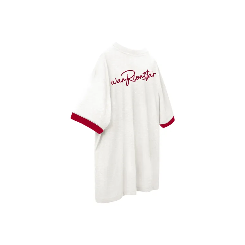 Warrior T Shirt Unisex White & Black-29