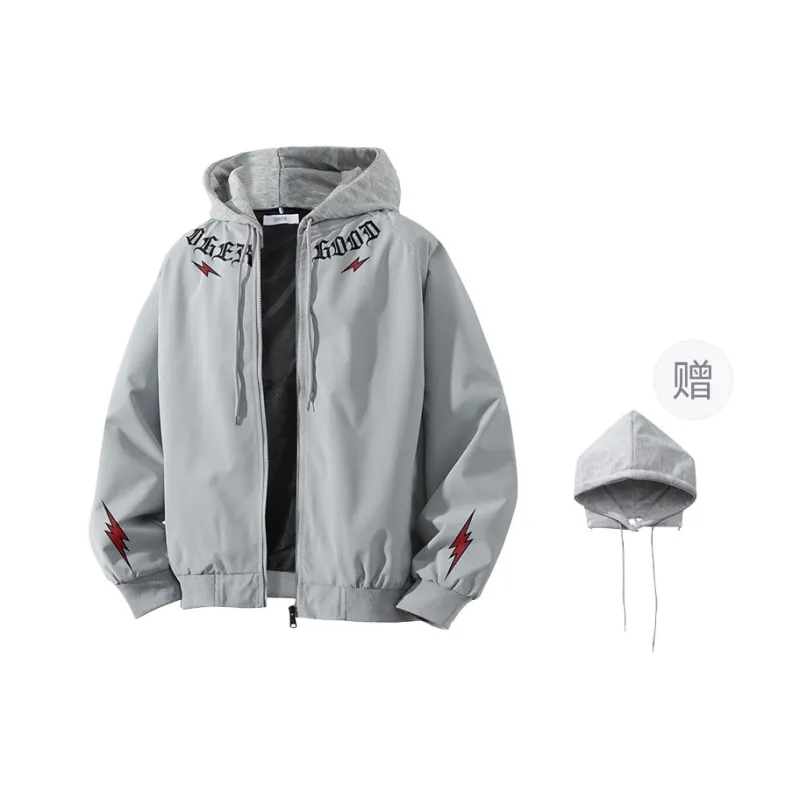 OGEK Jacket Unisex Black Includes Gray Hats & Caps Detachable-6