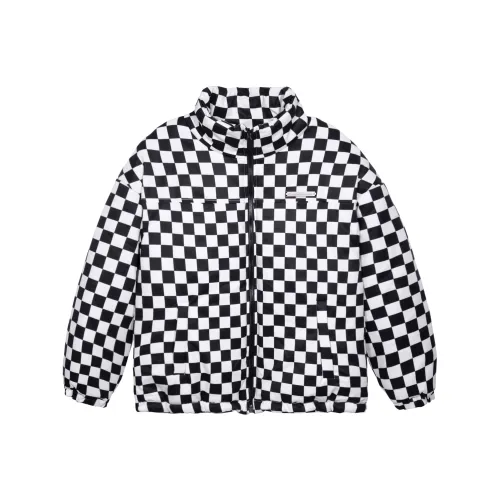 KILLWINNER Plaid Stand Collar Loose Fit Thickened Puffer Jacket Unisex
