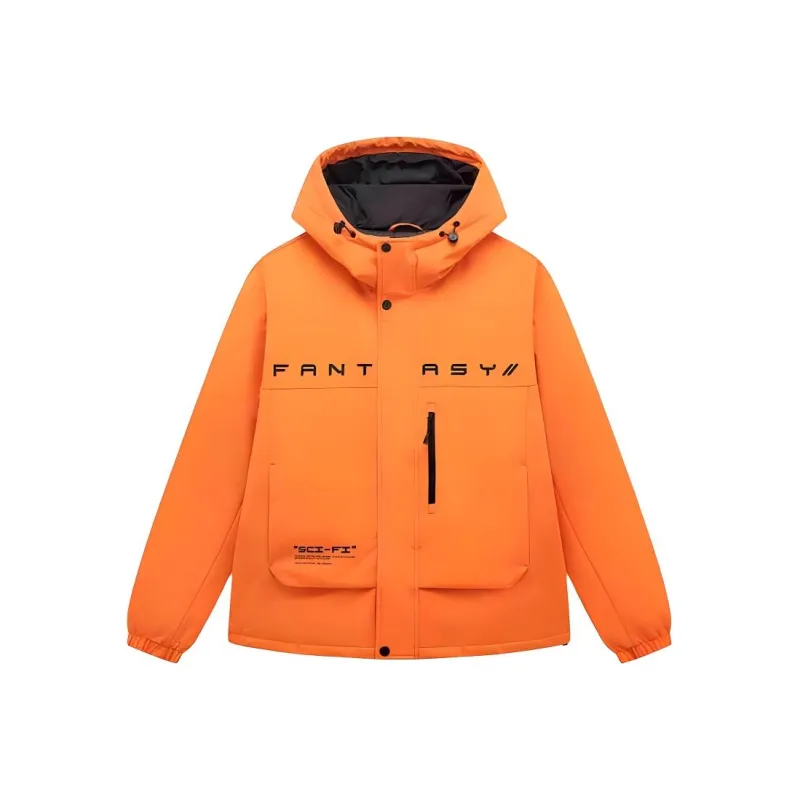 XTEP Down Jacket Men's Taffeta Orange-0