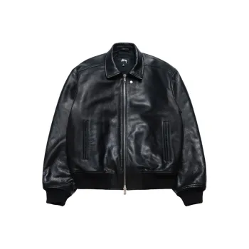 Stussy Leather Flight Jacket